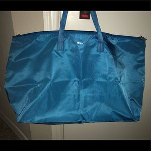 NWT Tumi Blue Canvas Tote Bag